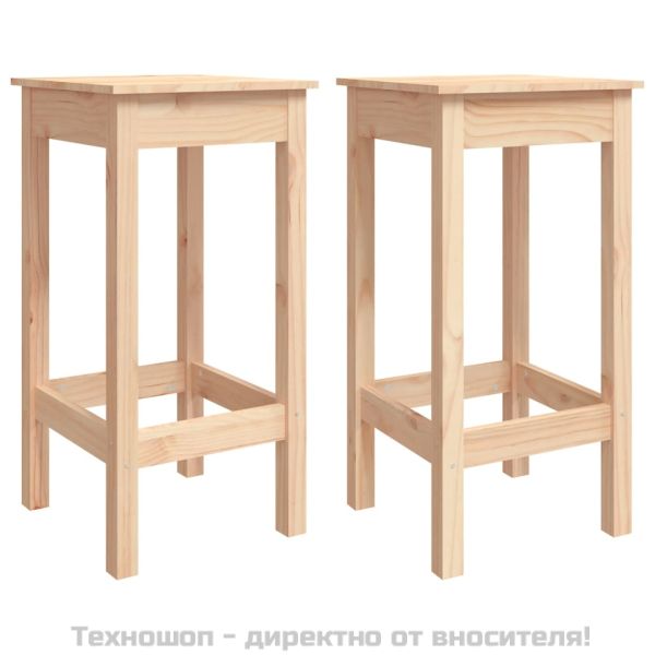 Бар комплект от 3 части, масивна борова дървесина