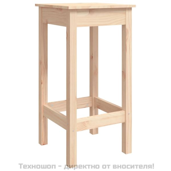 Бар комплект от 3 части, масивна борова дървесина