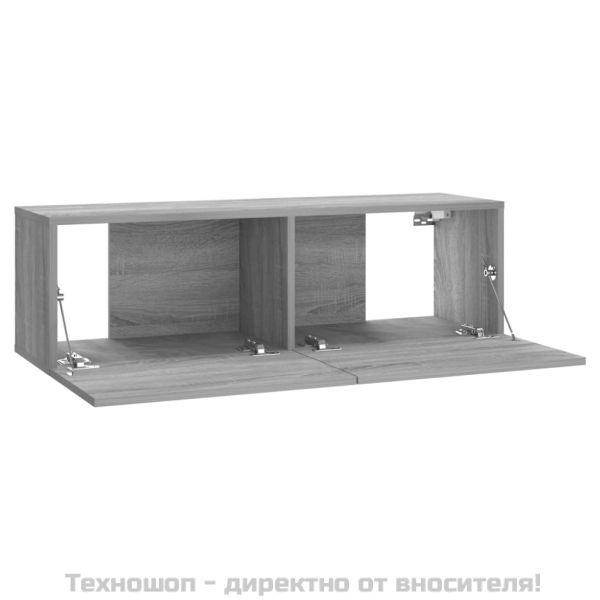 Комплект ТВ шкафове за стенен монтаж cив сонома инженерно дърво