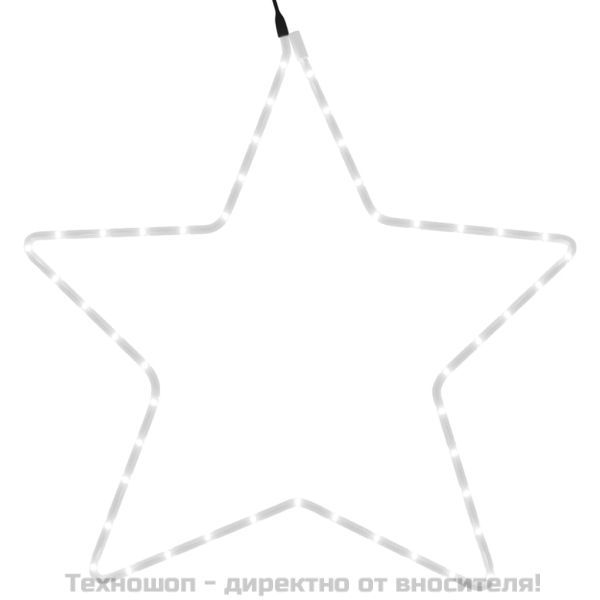 Фигура Коледна звезда с 48 светодиода, топло бяло, 56 см