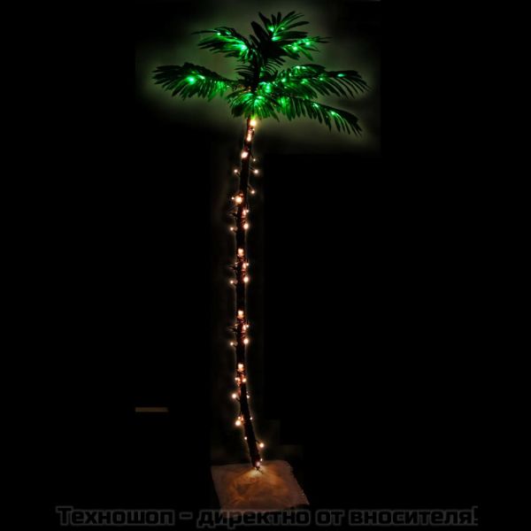 LED палмово дърво топло бяло 96 светодиода 180 см