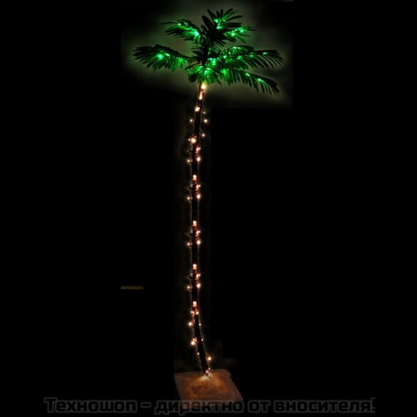 LED палмово дърво топло бяло 136 светодиода 220 см