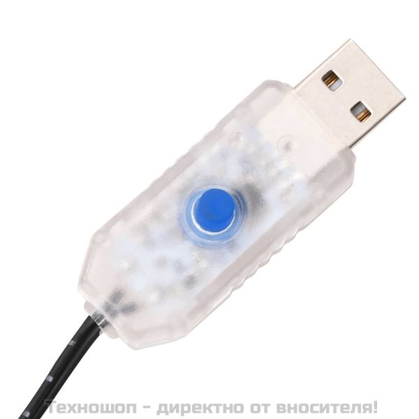 LED палмово дърво топло бяло 136 светодиода 220 см