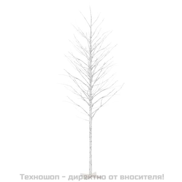 LED дърво бяла бреза топло бяло 672 светодиода 400 см