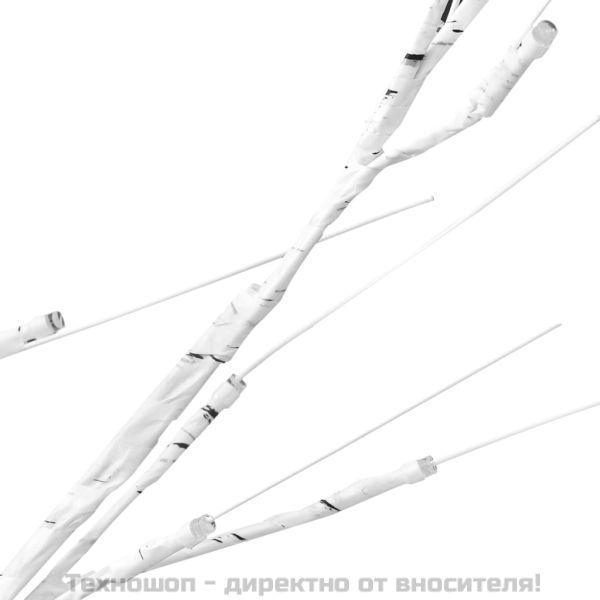 LED дърво бяла бреза топло бяло 672 светодиода 400 см