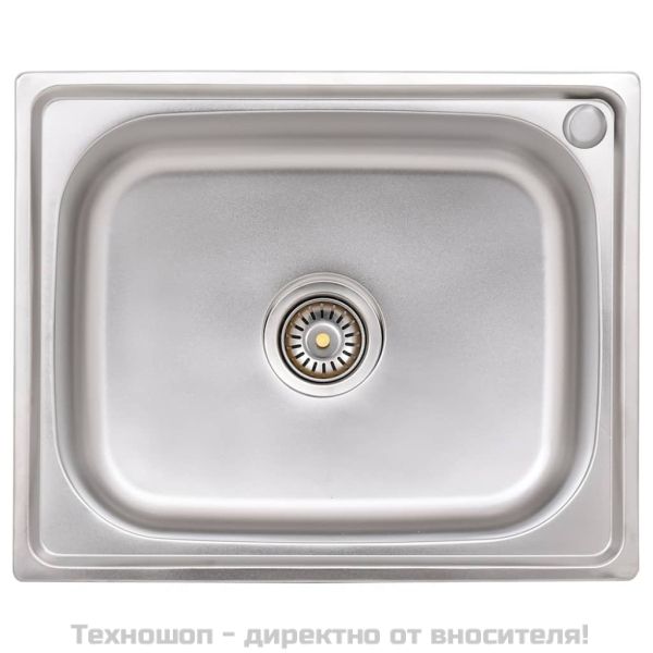 Къмпинг мивка, единично корито, неръждаема стомана