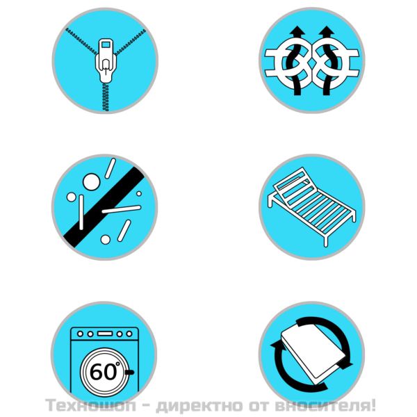 Топ матрак, 80x200 см, виско мемори пяна, 6 см