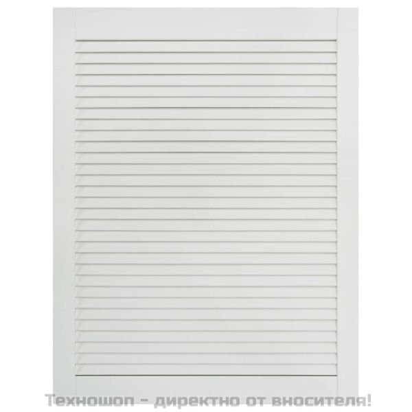 Врати за шкафове с решетен дизайн 2 бр бял 69x49,4 см бор масив