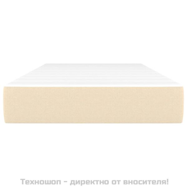 Матрак за легло с покет пружини кремав 100x200x20 см плат