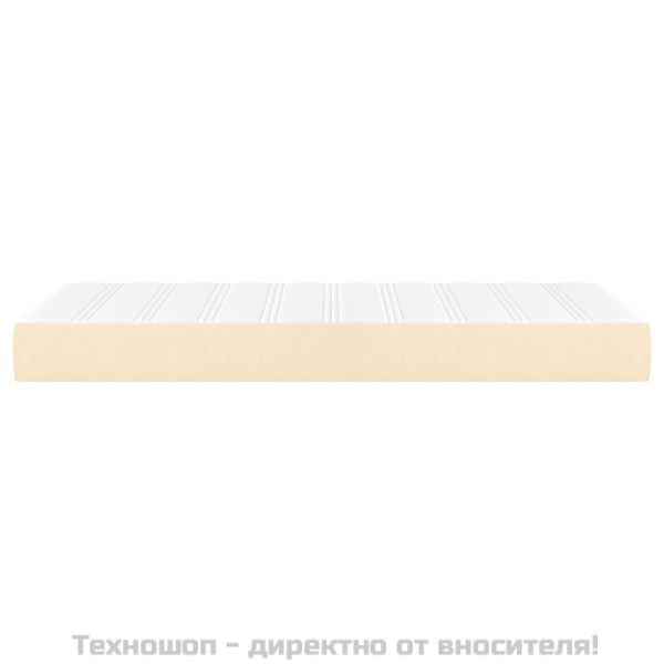 Матрак за легло с покет пружини кремав 100x200x20 см плат