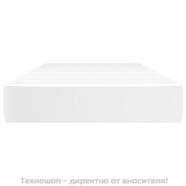 Матрак за легло с покет пружини бял 80x200x20 см плат