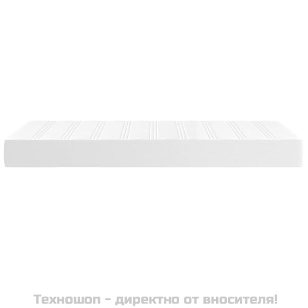 Матрак за легло с покет пружини бял 80x200x20 см плат