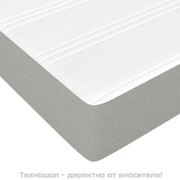 Матрак за легло с покет пружини светлосив 140x200x20 см плат