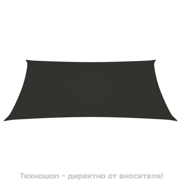 Платно-сенник Оксфорд текстил правоъгълно 2,5x4,5 м антрацит