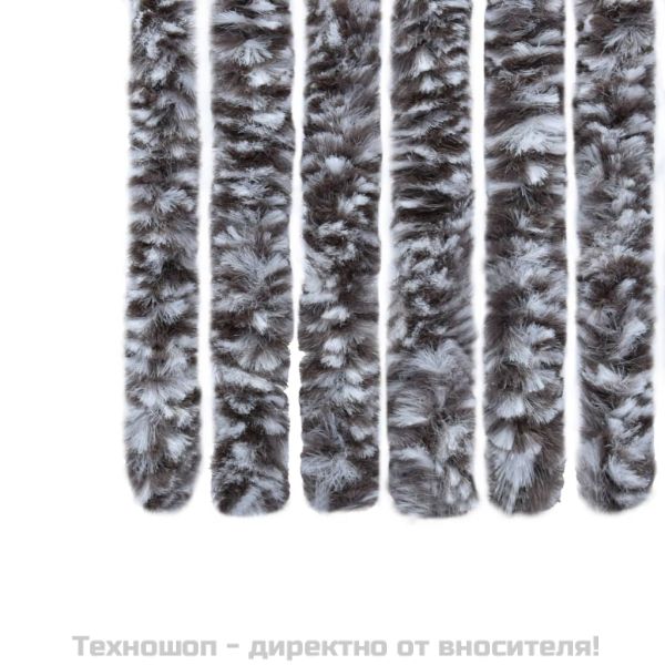 Завеса против насекоми, кафяво и бежово, 90x220 см, шенил