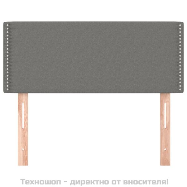 Горна табла за легло, тъмносива, 100x5x78/88 см, плат