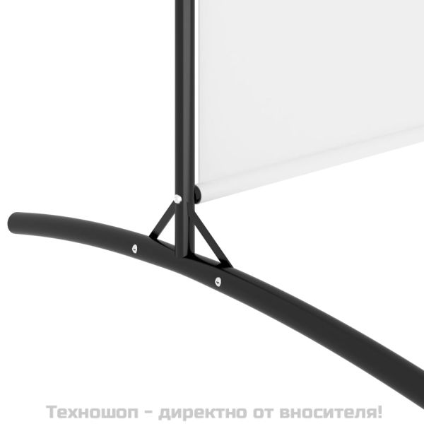 Параван за стая, бял, 2 панела, 175x180 см, плат