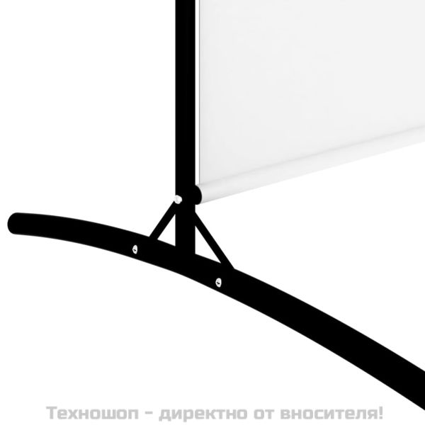Параван за стая, бял, 5 панела, 433x180 см, плат