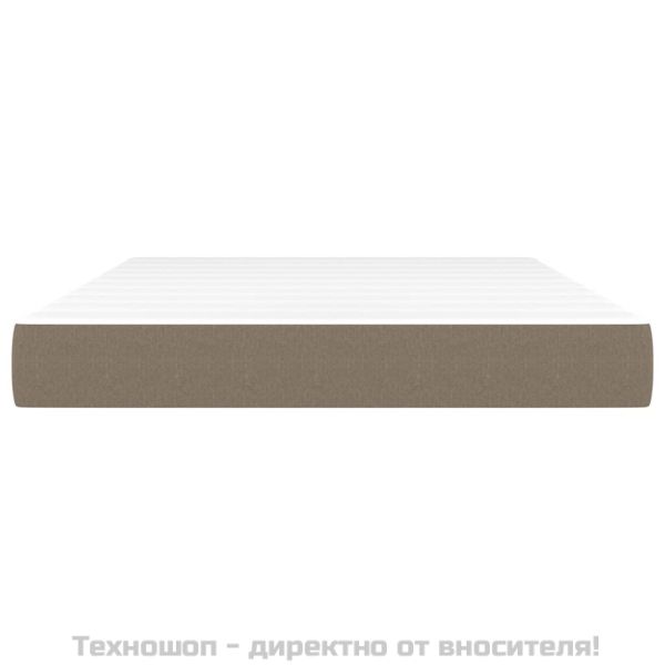 Матрак за легло с покет пружини таупе 140x200x20 см плат
