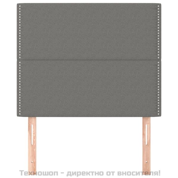 Табла за легло, тъмносива, 100x5x118/128 см, плат