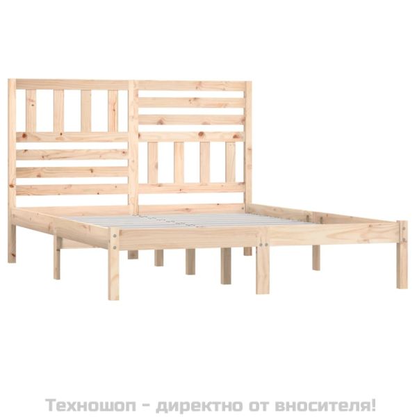 Рамка за легло, 135x190 см, Double, бор масив