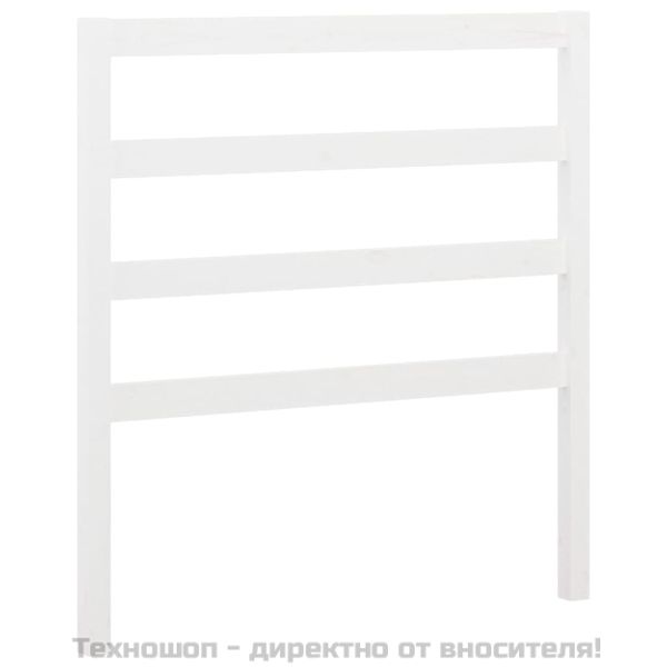 Разтегателно дневно легло, без матрак, бяло, 2x(90x200) см