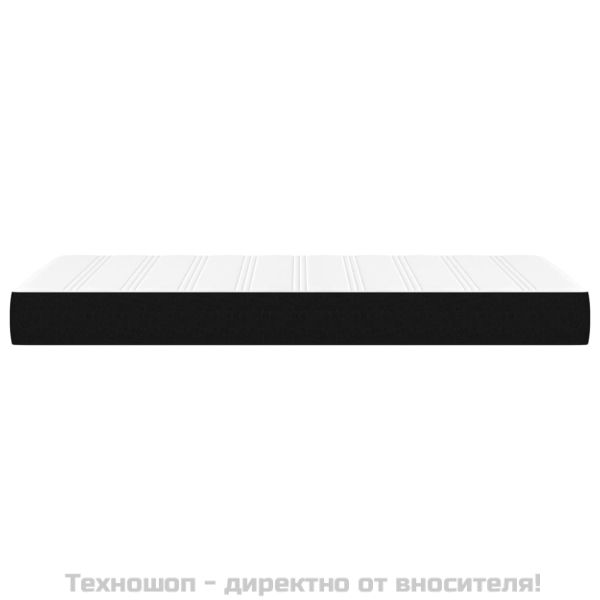 Матрак за легло с покет пружини черен 90x200x20 см плат