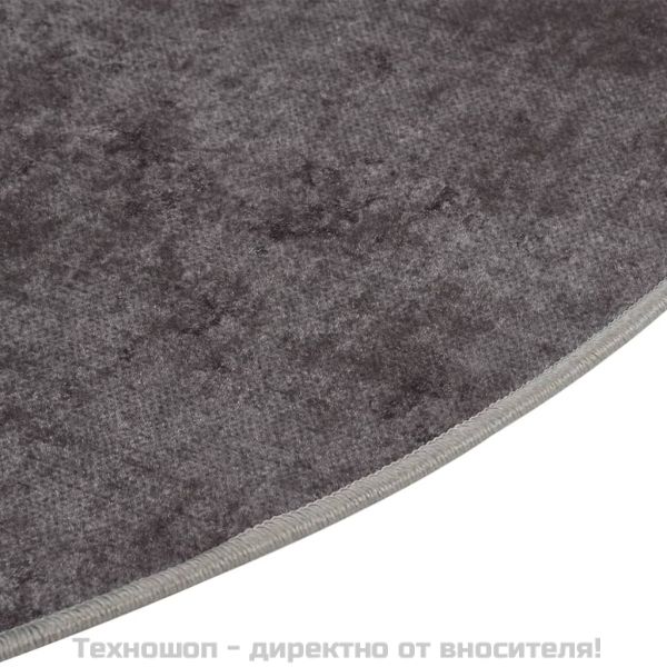 Килим, миещ се, φ120 см, бежов, противоплъзгащ