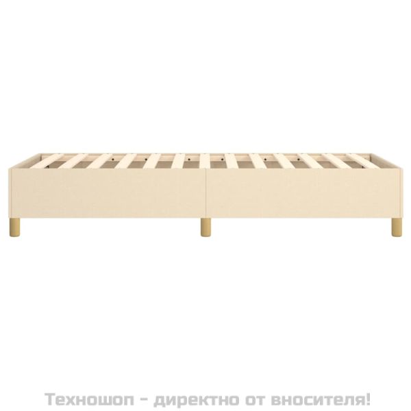 Рамка за легло с пружини, kремав, 80x200 см, плат