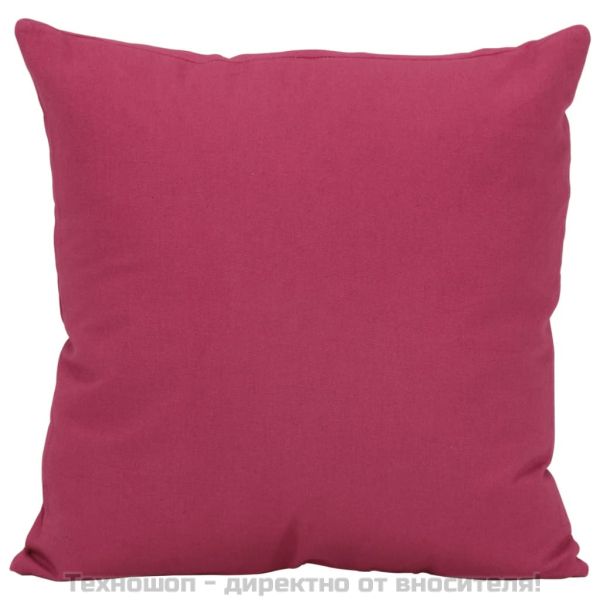 Комплект декоративни възглавници от 7 части, розов, плат