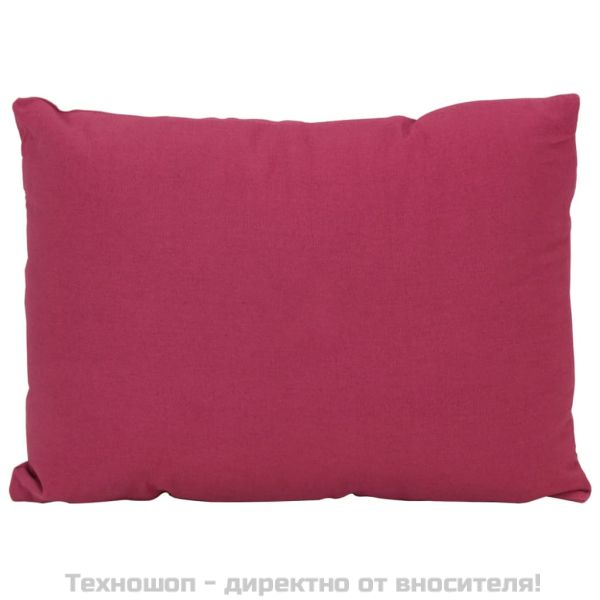 Комплект декоративни възглавници от 7 части, розов, плат