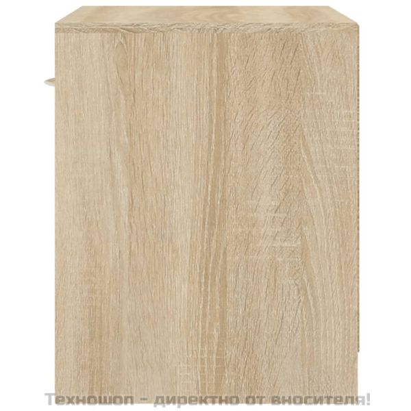 Нощно шкафче с чекмедже, 2 бр, цвят дъб