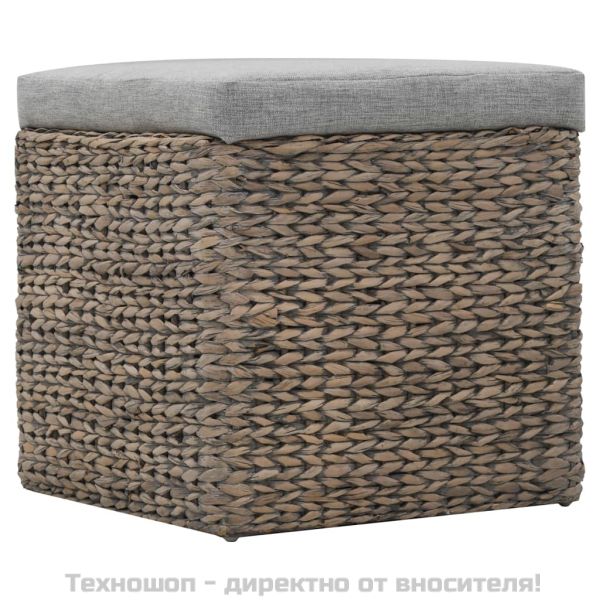 Комплект от 2 табуретки, морска трева, сиви