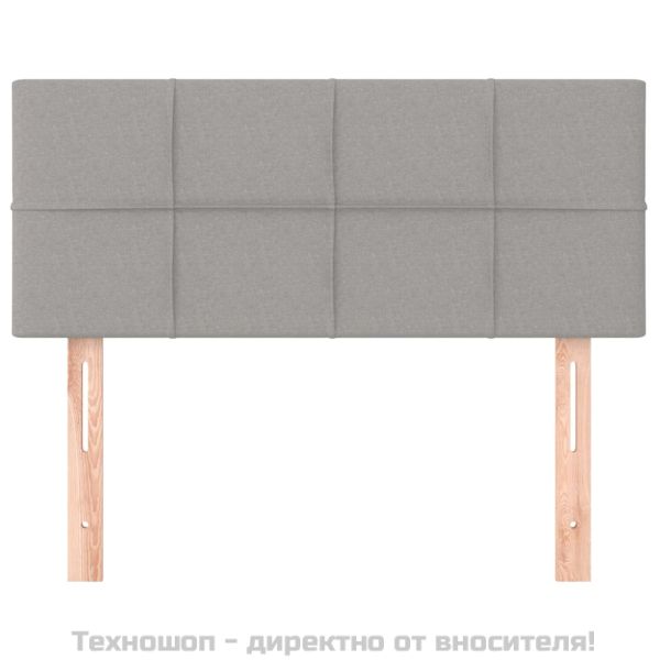 Горна табла за легло, светлосива, 100x5x78/88 см, плат