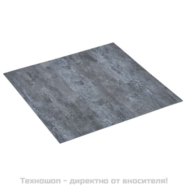 Самозалепващи подови дъски 20 бр PVC 1,86 м² сив мрамор