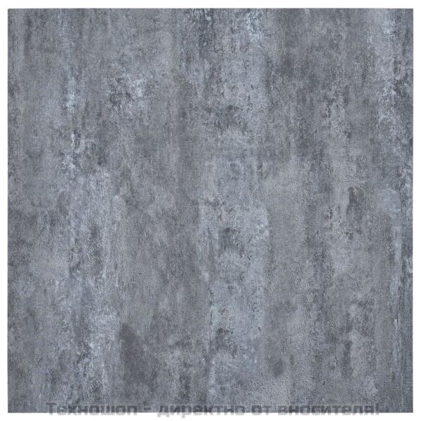 Самозалепващи подови дъски 20 бр PVC 1,86 м² сив мрамор