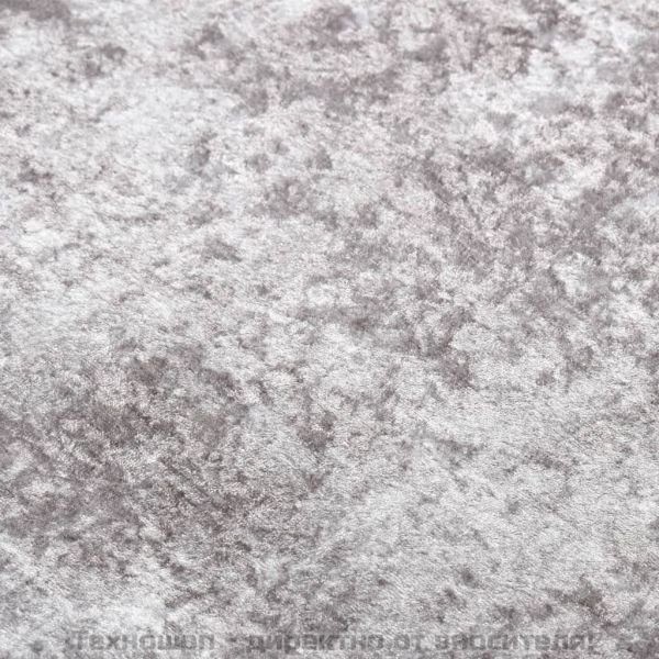 Килим, миещ се, сив, 80x300 см, противоплъзгащ