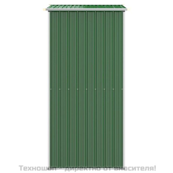 Градинска барака зелена 192x108x223 см поцинкована стомана