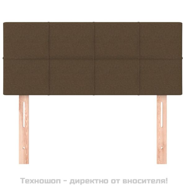 Горна табла за легло, тъмнокафява, 100x5x78/88 см, плат