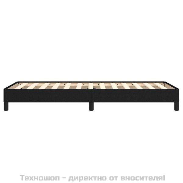 Рамка за легло без матрак, черна, 100x200 см, плат