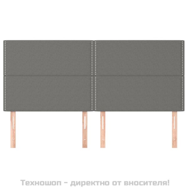 Табла за легло, тъмносива, 200x5x118/128 см, плат