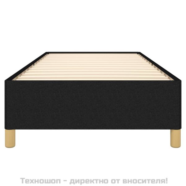 Рамка за легло без матрак, Черно, 80x200 см, плат