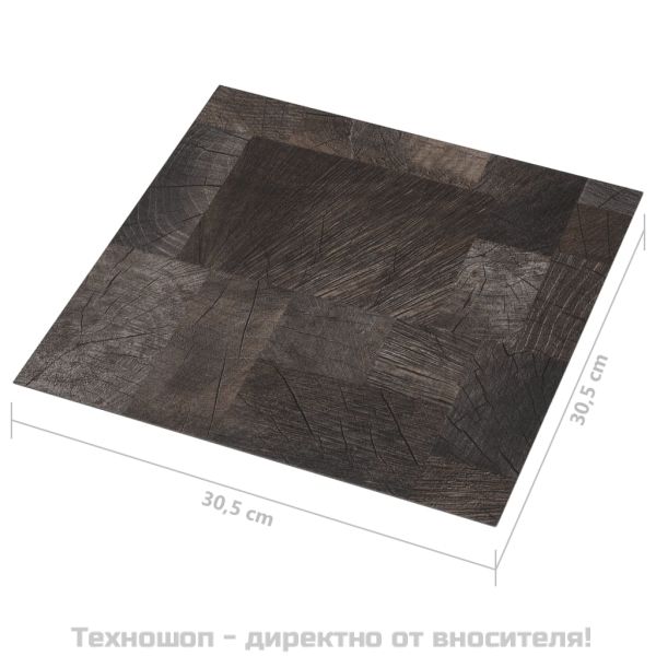 Самозалепващи подови дъски 20 бр PVC 1,86 м² текстура дърво