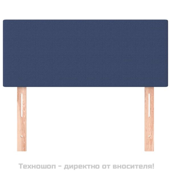 Горна табла за легло, синя,100x5x78/88 см, плат