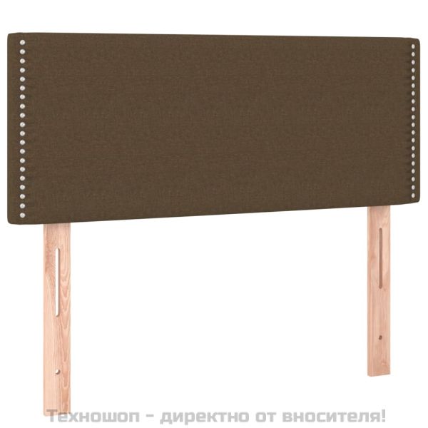Горна табла за легло, тъмнокафява, 80x5x78/88 см, плат