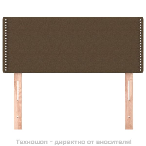 Горна табла за легло, тъмнокафява, 80x5x78/88 см, плат