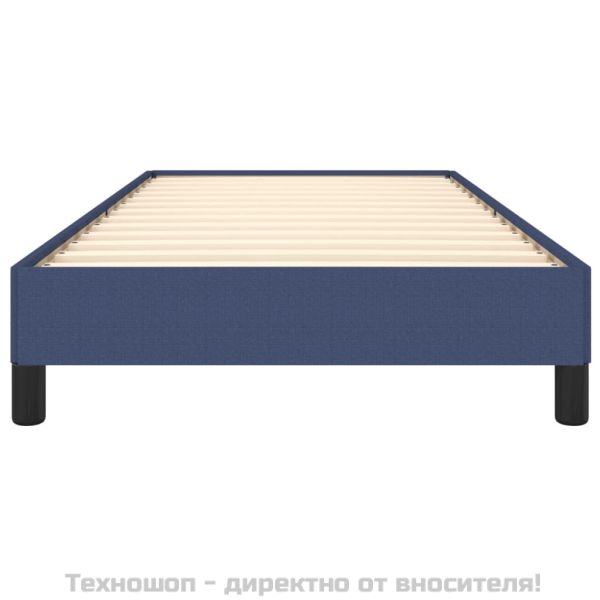 Рамка за легло без матрак, Синьо, 90x200 см, плат