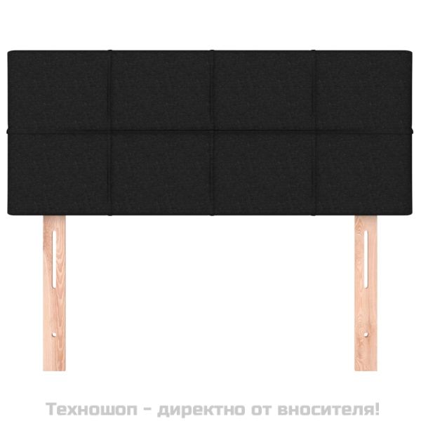 Горна табла за легло, черна, 100x5x78/88 см, плат