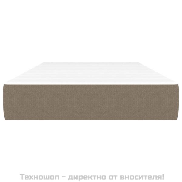 Матрак за легло с покет пружини таупе 90x200x20 см плат