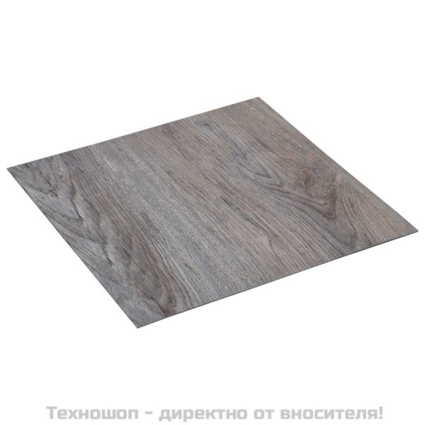 Самозалепващи подови дъски 20 бр PVC 1,86 м² светлокафяви
